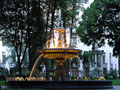 city park fountain near Parlament